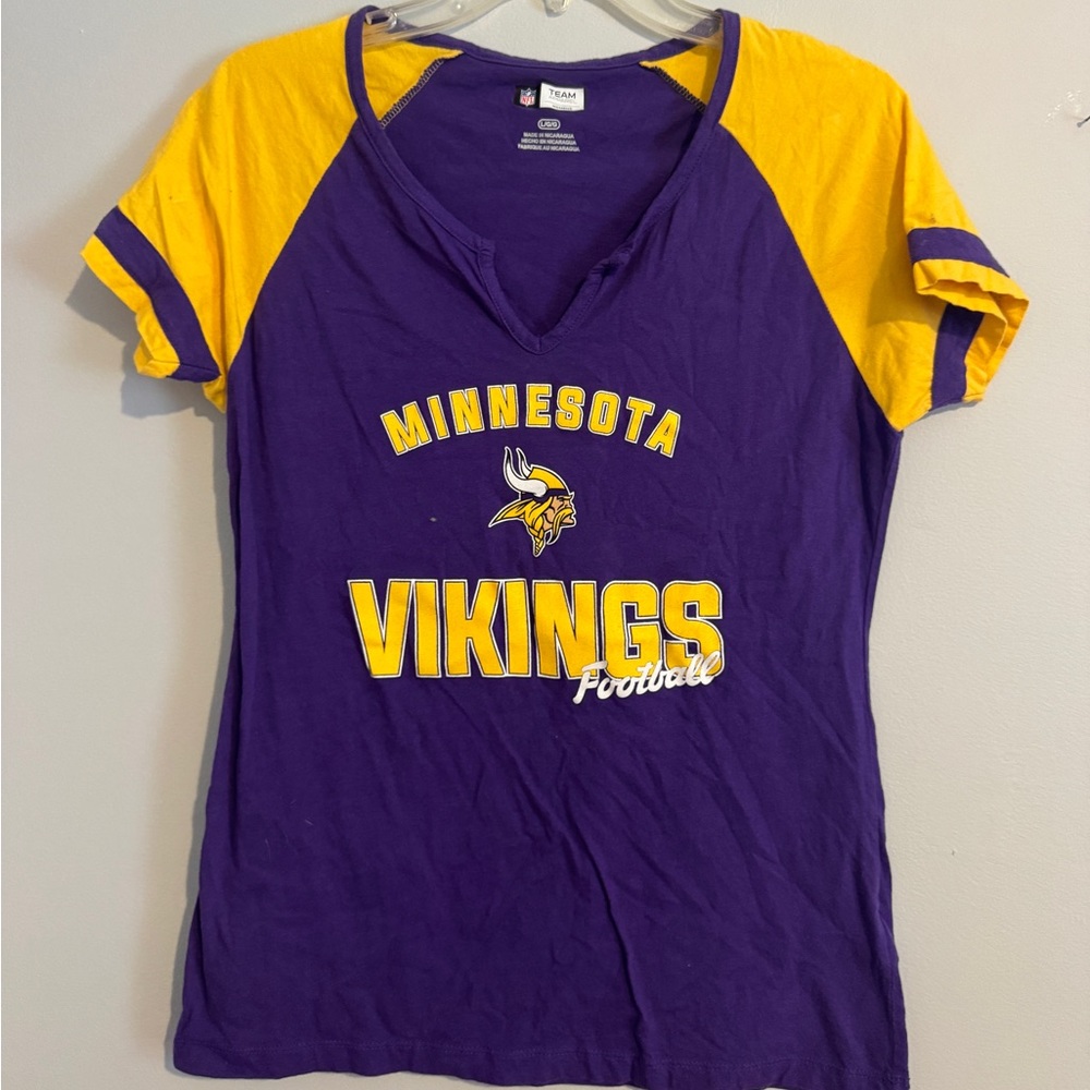 Minnesota Vikings Purple and Yellow T-Shirt